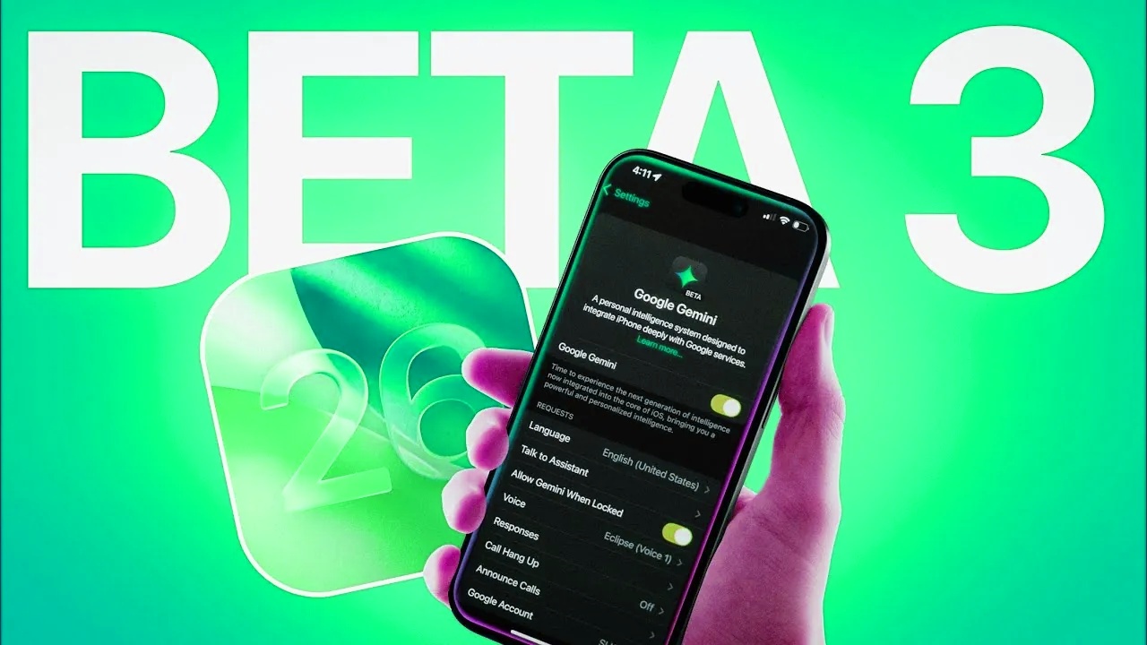 Apple IOS 26 Beta 3 Update