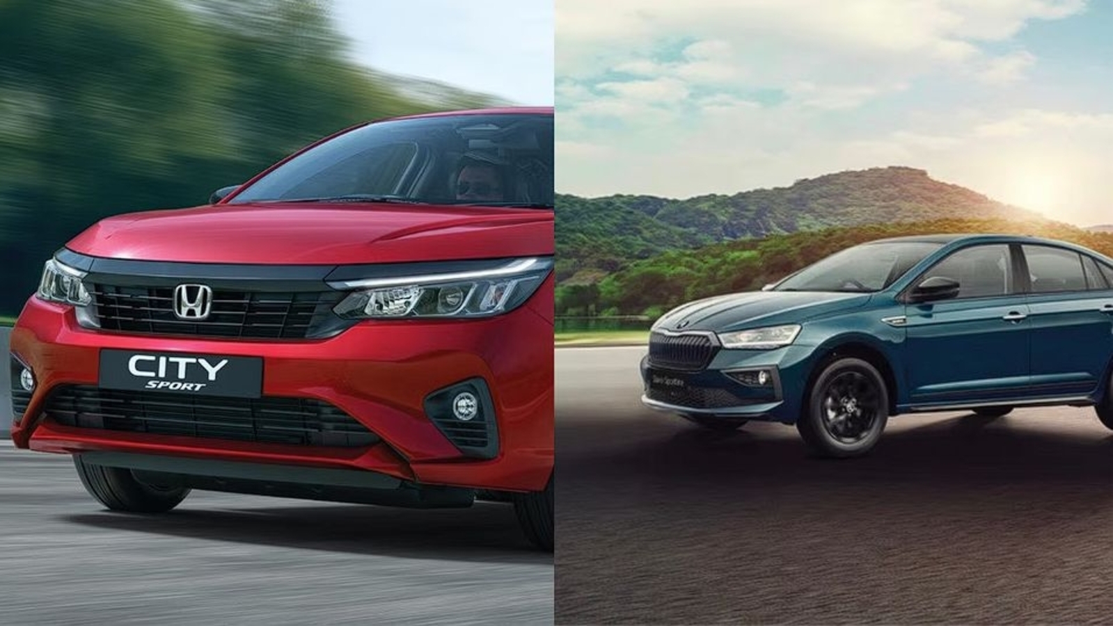 Honda City Sport Vs Skoda Slavia Sportline
