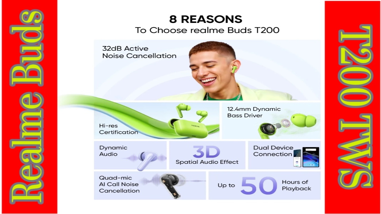 Realme Buds T200 TWS